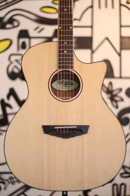 D'Angelico Premier Gramercy LS Acoustic-Electric Guitar - Natural Satin