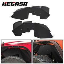 HECASA Aluminum Front Inner Fender Liners Fit Jeep Wrangler JK JKU 2007-2019