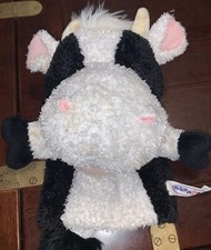 Vintage Mary Meyer Cow Hand Puppet 12" Black  White Nice Condition 