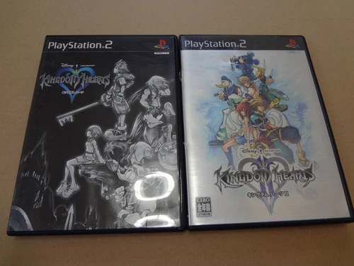 Kingdom Hearts I 1 II 2 SET PS2 PlayStation 2 Tested Work
