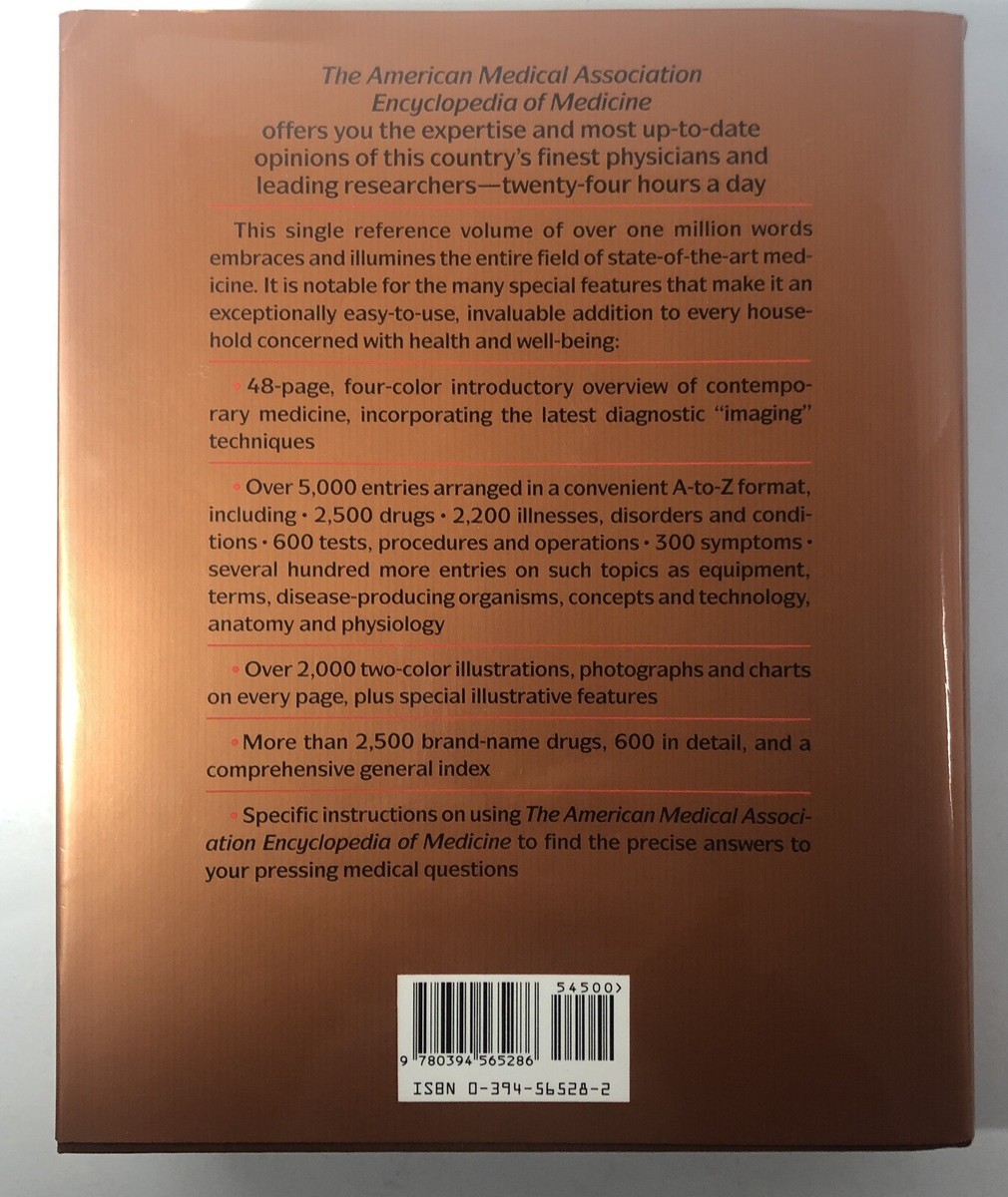 The American Medical Association Encyclopedia of Medicine 5,000 Entries  HC/DJ