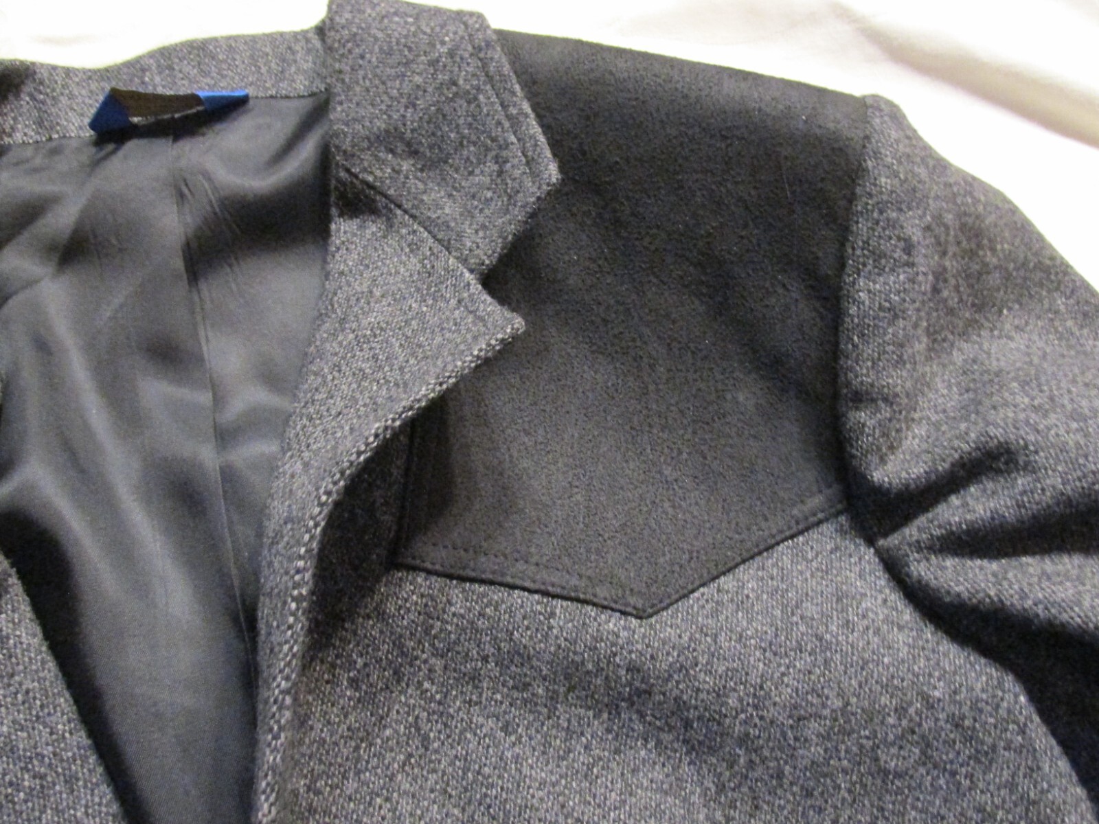 Pendleton Blazer Jacket Large Long Men Gray Tweed… - image 7