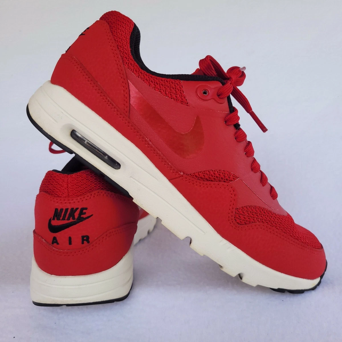 Nike Air Max Ultra Sz 8 Red Leather/Mesh Shoes (704993-600) | eBay