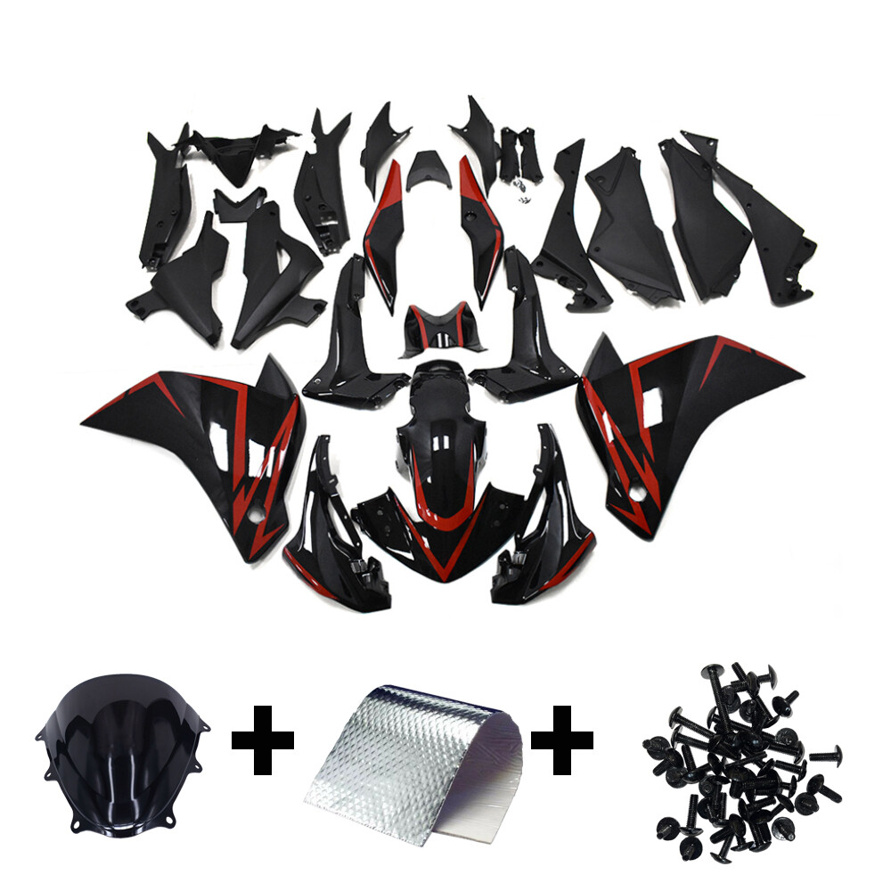 Red Black Fairing Kit for 2011-2016 Honda CBR250R ABS Plastic Injection Bodywork