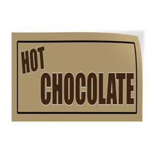 Decal Stickers Hot Chocolate Food Fair Promotion Business Vinyl Store Sign Label