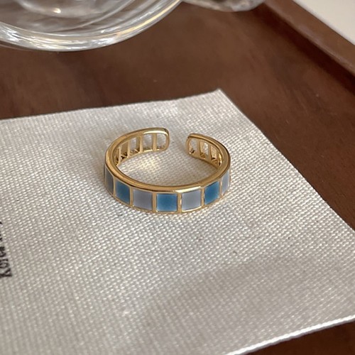 Anello oro cristallo tondo regolabile argento sterling 925 gioielli donna regalo UK - Foto 8 di 10