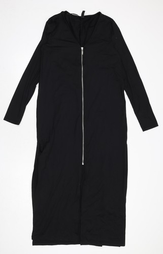 Y.A.S Womens Black Nylon Blend Sheath Size 8 Roll Neck