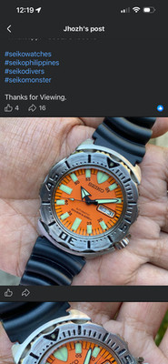 Seiko SKX781 1st generation  Orange Monster 