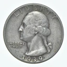 1939 Washington Quarter Estate Coin Collection *000