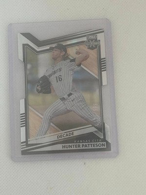 Hunter Patteson 2022 Panini Elite Extra Edition Decade Die Cut  #145 /999 Royals