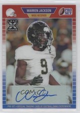 2021 Leaf Pro Set Metal Red White & Blue Rainbow 6/10 Warren Jackson Auto pn1