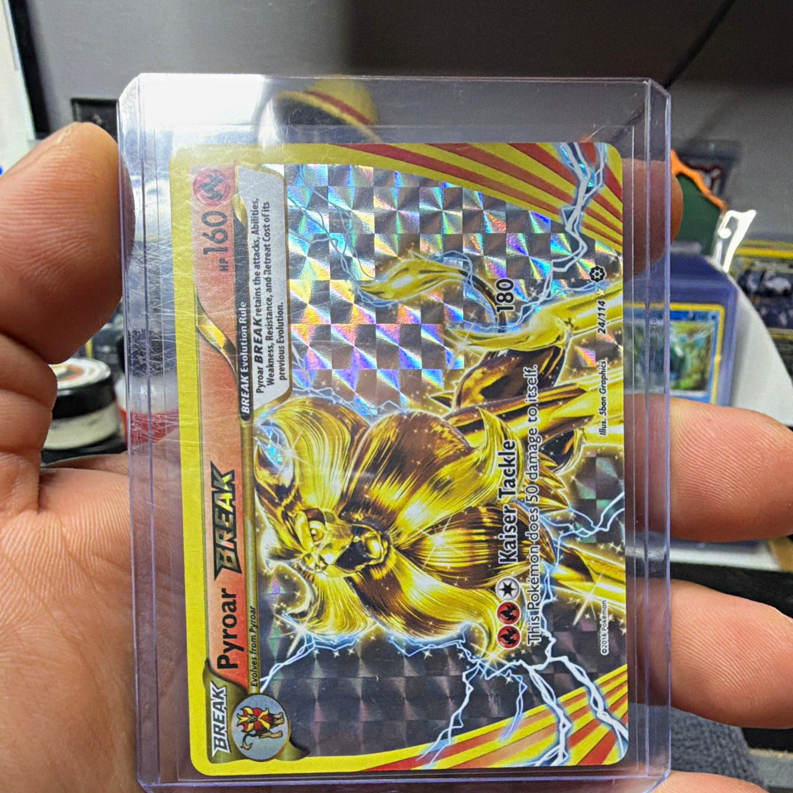 Nintendo Pyroar BREAK 24/114 - BREAKthrough Ultra Rare Holo Pokemon 2016