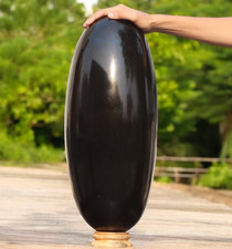 105.3LB! 540MM Schwarzer Turmalin Lingam Heilstein Chakra Schutz Kristall