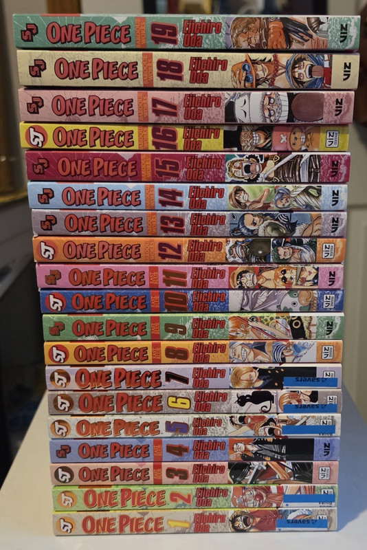 VIZ One Piece Manga Lot Vol 1-19 Trade Paperback English by Eiichiro Oda