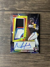 2026 Topps Finest - RC Autograph Relic Maximo Acosta BLACK /10 SP- Marlins