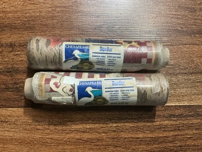2 ROLLS Chesapeake Prepasted Borders AAI08122B 5YDS PATRIOTIC FLAG Sealed