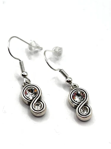 Brighton Infinity french wire custom earrings NWOT