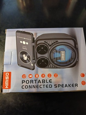 #ad Kimiso KMS 1182 Portable Outdoor Speaker Black USB High Quality Sound $10.95
