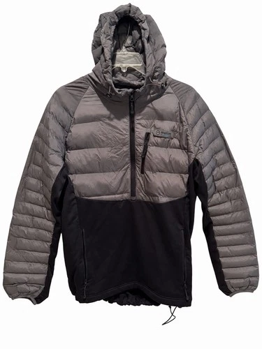 Magellan Outdoors Pro Fish Men’s Large Hybrid Puffer Jacket Hooded Gray Black image 2