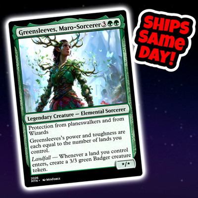 Greensleeves Maro-Sorcerer - Custom Art Magic: The Gathering Playtest Card