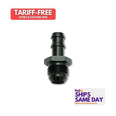 Vibrant 11208, One Black Aluminum -8An To 1/2 Barb Straigh T Fitting Performance