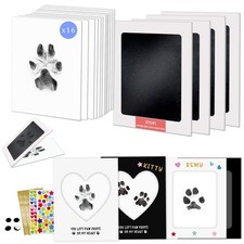 Paw Print Kit,Clean Touch/Inkless Ink Pad for Dog/Cat Pawprints,Paw Print Sta...