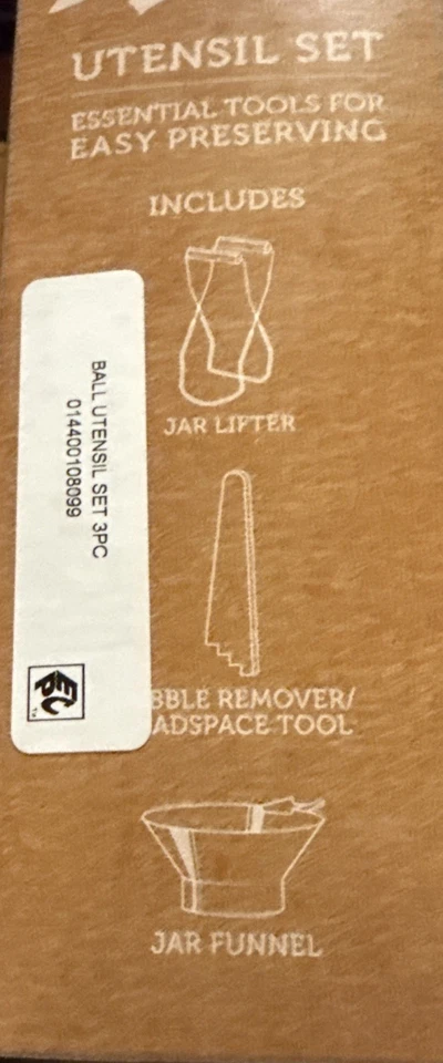 Juego de utensilios de conservación de bolas de 3 piezas - levantador de tarros, embudo y removedor de burbujas Foto 4 de 4