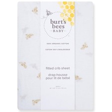 Burt's Bees Fitted Crib Sheet Bees