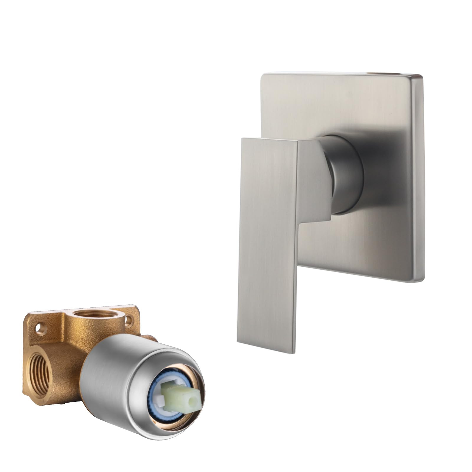 Wall Mount Bathroom Shower Valve Single Handle Shower Valve Mixer Hot and Col...