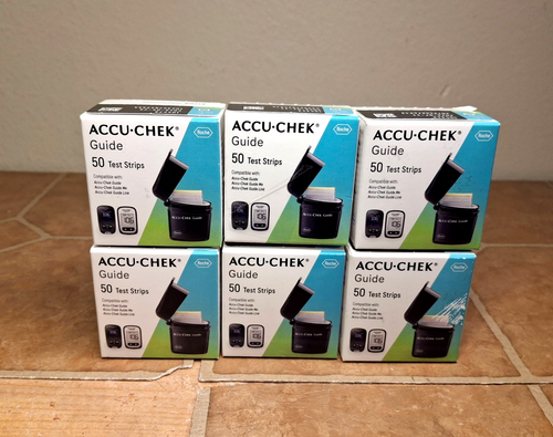 Accu-Chek Guide Diabetiker-Teststreifen RIESIGE Menge 6 Schachteln à 50 EXP 5/26 NEU IM KARTON 300