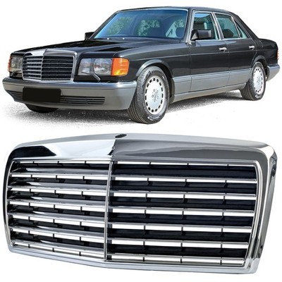 Kühlergrill 12 Rippen Frontgrill Sport Look passend für Mercedes W126 1980-1991