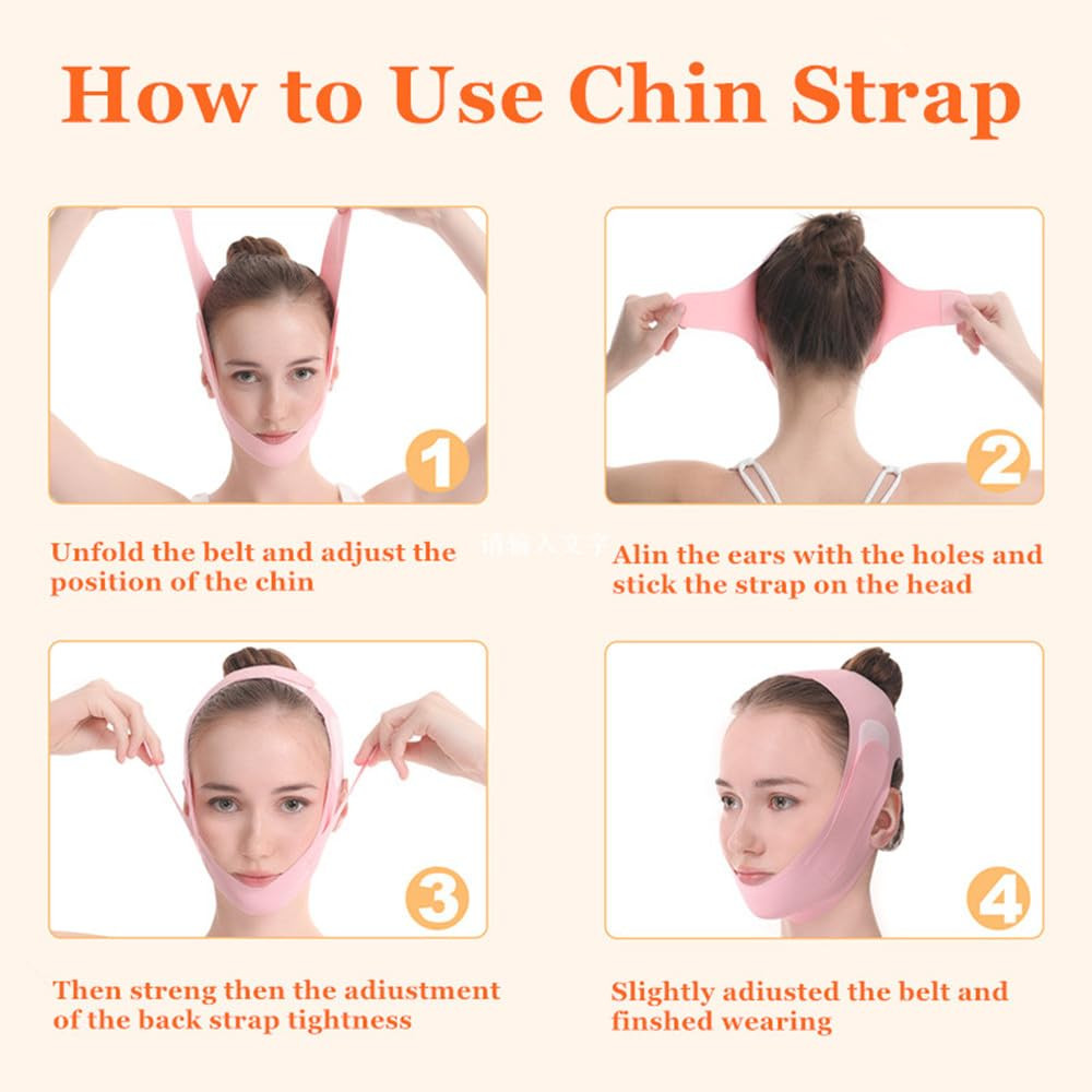 Chin Strap for Sleeping - Double Chin Reducer, Face V Line Lifting Mask, Reusabl