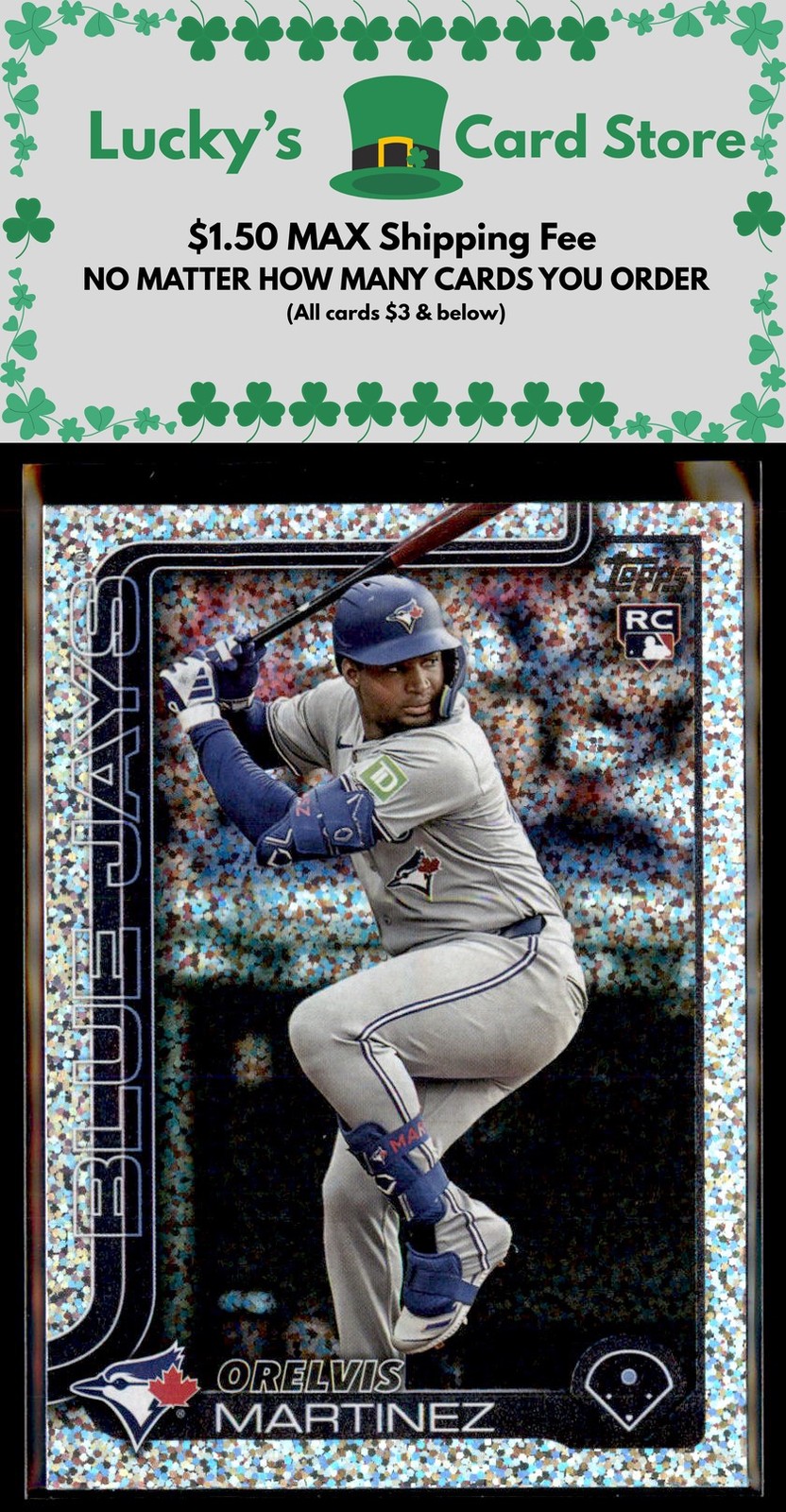 2025 Topps #18 Orelvis Martinez Sandglitter