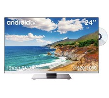 SYLVOX 12/24 Volt TV 24 inch RV TV 1080P Full HD Smart TV with APP Store Camper