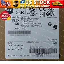 AB 25B-D043N114 PowerFlex 525 22kW 30Hp AC Drive 25BD043N114 US Free Tax