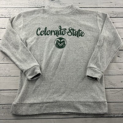 Pressbox Comfy Terry Colorado State Tams Crewneck Sweatshirt Women's Small