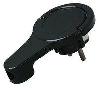 Kopp 172005030 Kunststoff-Schutzkontakt-Winkelstecker, Extraflach(8Mm), Mit BüGe