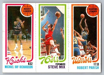 1980-81 Topps - Robert Parish, Micheal Ray Richardson, Steve Mix #92-185-165