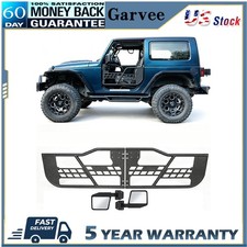 Set Of 2 Tubular Half Doors For 2007-2018 Jeep Wrangler Jk Two-door With Mirror