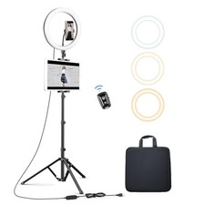 12    Ring Light with Tripod Stand 72    Tall  iPad/Phone Holder, Metal 1