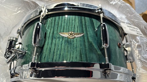 Tama Star Walnut Snare Drum 14x6.5” Light Indigo Japanese Chestnut - Picture 12 of 12
