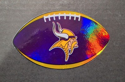 NFL Prismatic VIKINGS Football Sticker 18 Of 32 