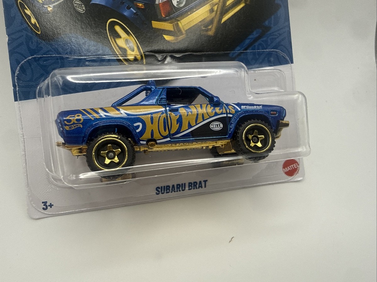 Mattel - Hot Wheels 58th Anniversary Blue & Gold Car - SUBARU BRAT