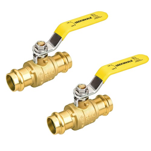 1 PCS Brass 3/4 Inch Press Full Port Ball Valve Shut Off Copper Tubing