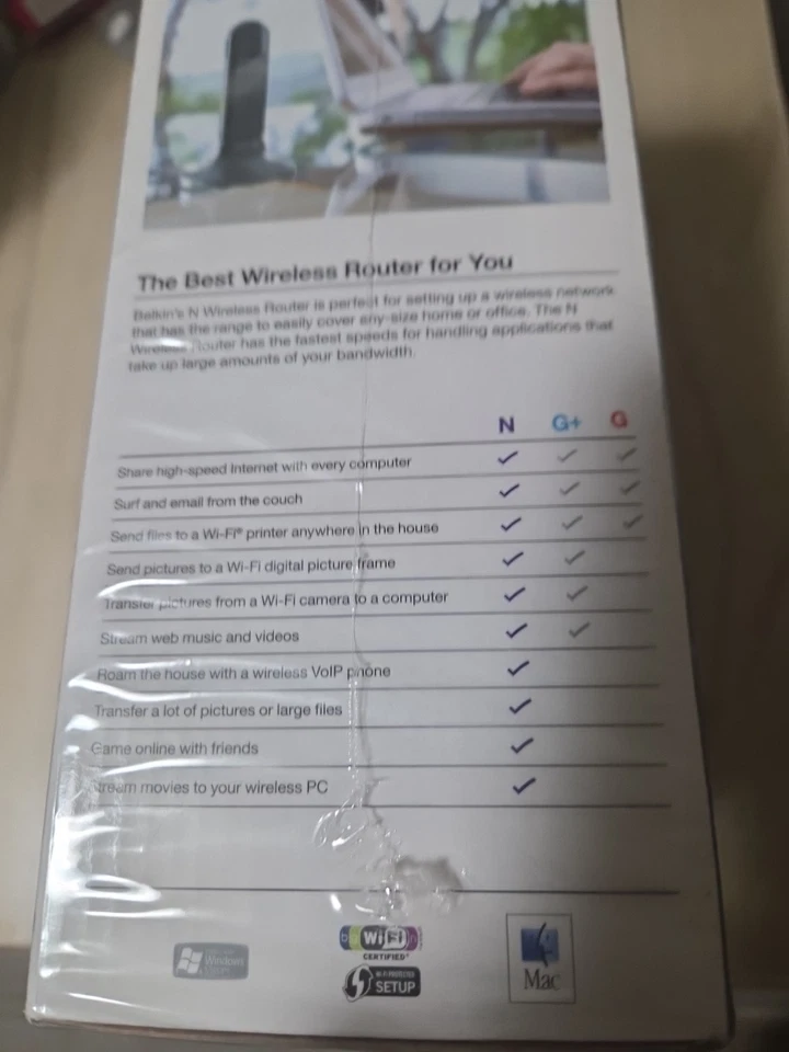 Router inalámbrico N Belkin F5D8236-4 300 Mbps 4 puertos Gigabit Foto 4 de 4