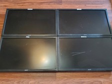 BAD SCREENS Lot of 4 Acer V226HQL 21.5" Monitors NO Power Cables or Stands
