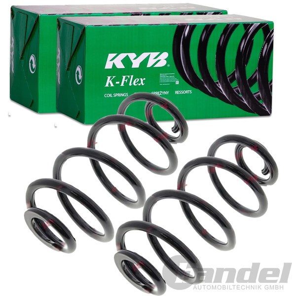 2X KYB K-FLEX Fahrwerksfedern Hinten Passend FÜR Audi A6 VW Passat Links+Rechts-image