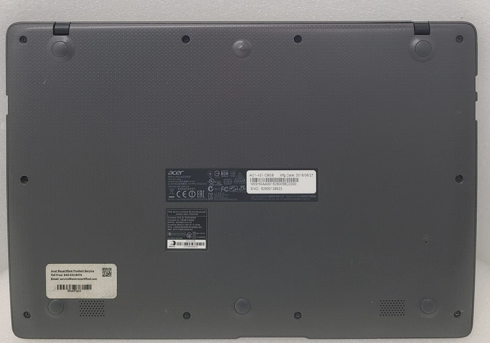 Acer Aspire One Cloudbook Laptop Intel Celeron N3050 2GB 32GB EMMC NO OS (FL) - Image 4 of 4