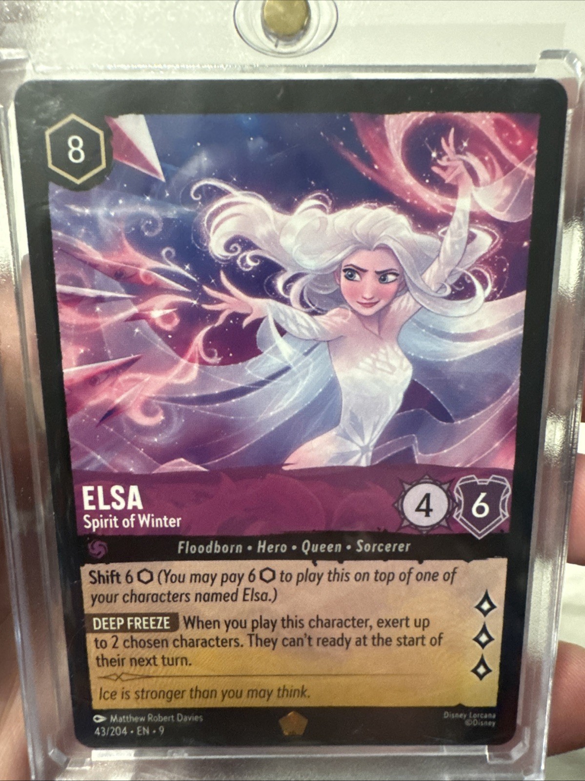 2023 Disney Lorcana En 1-The First Chapter 42 Elsa - Spirit Of Winter