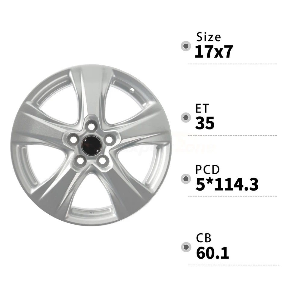 For Toyota RAV4 OEM Design Wheel 17” 2019-2024 Silver Replacement Rim 75240 Foto 3 de 4